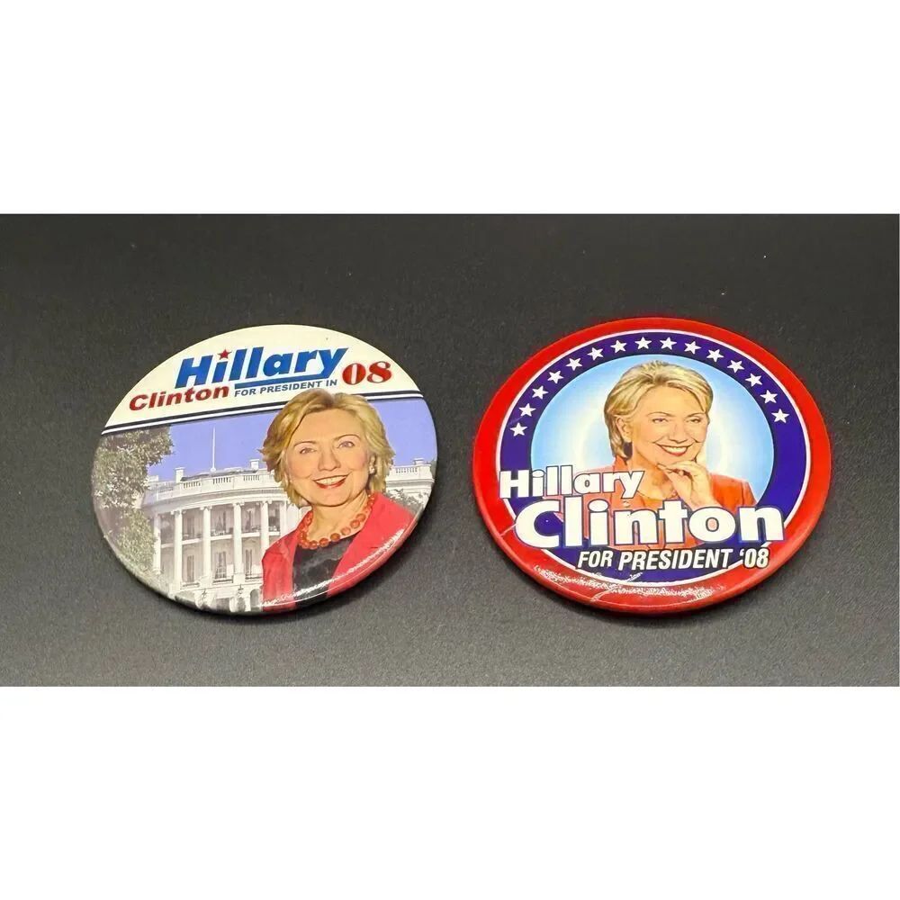 Hillary Clinton Presidential Campaign Buttons - Picture 1 of 8